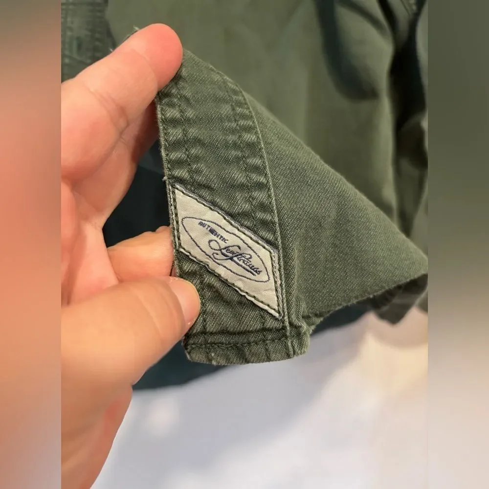 Vintage 90s Levi's Men's Green Button Up 💯 cotton - Picture 2 of 7